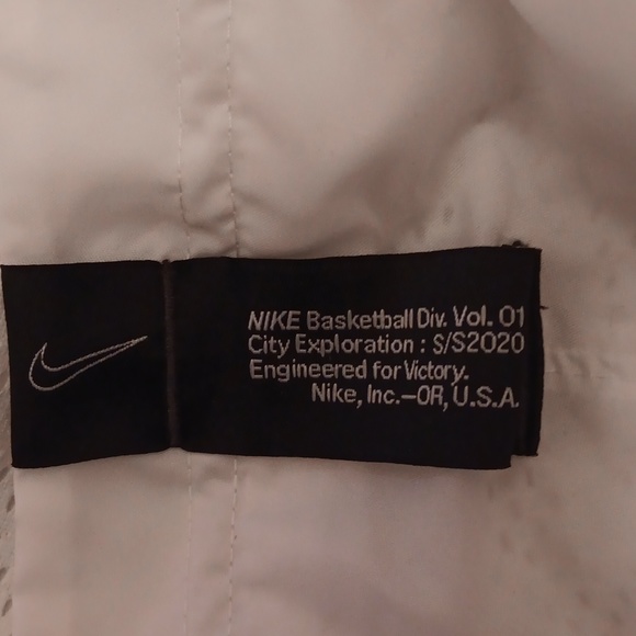 SOLD - Nike DNA Men's Basketball Jacket White HALF ZIP Windbreaker Hoodie - Picture 3 of 10
